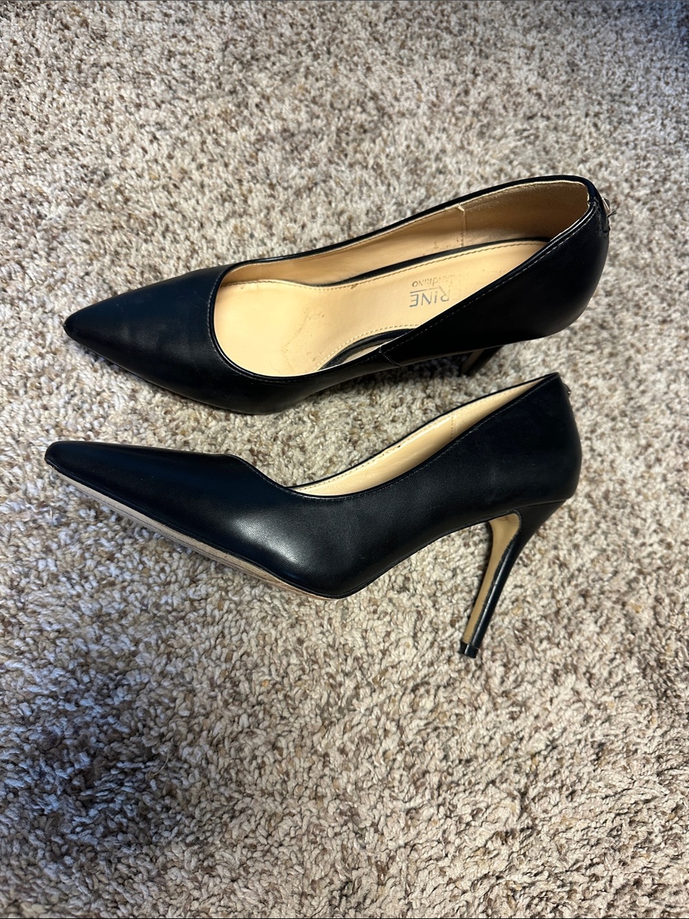 Catherine Black Pointed-Toe Stiletto Pumps